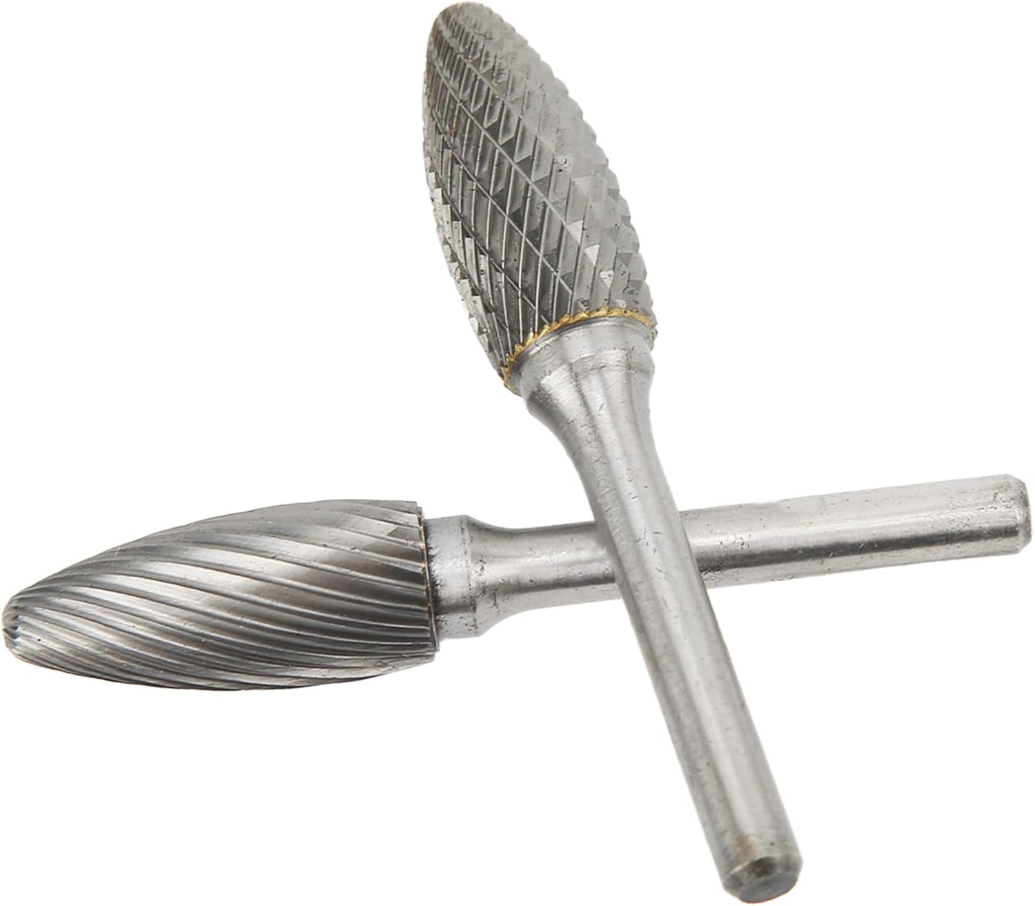BAFOVY Single Double Cut Carbide Burrs, Files 6mm Shank 14mm Cutter Dia with High Hardness and Long Lifespan, for Metalwork Wood Carving Grinding and DIY Engraving