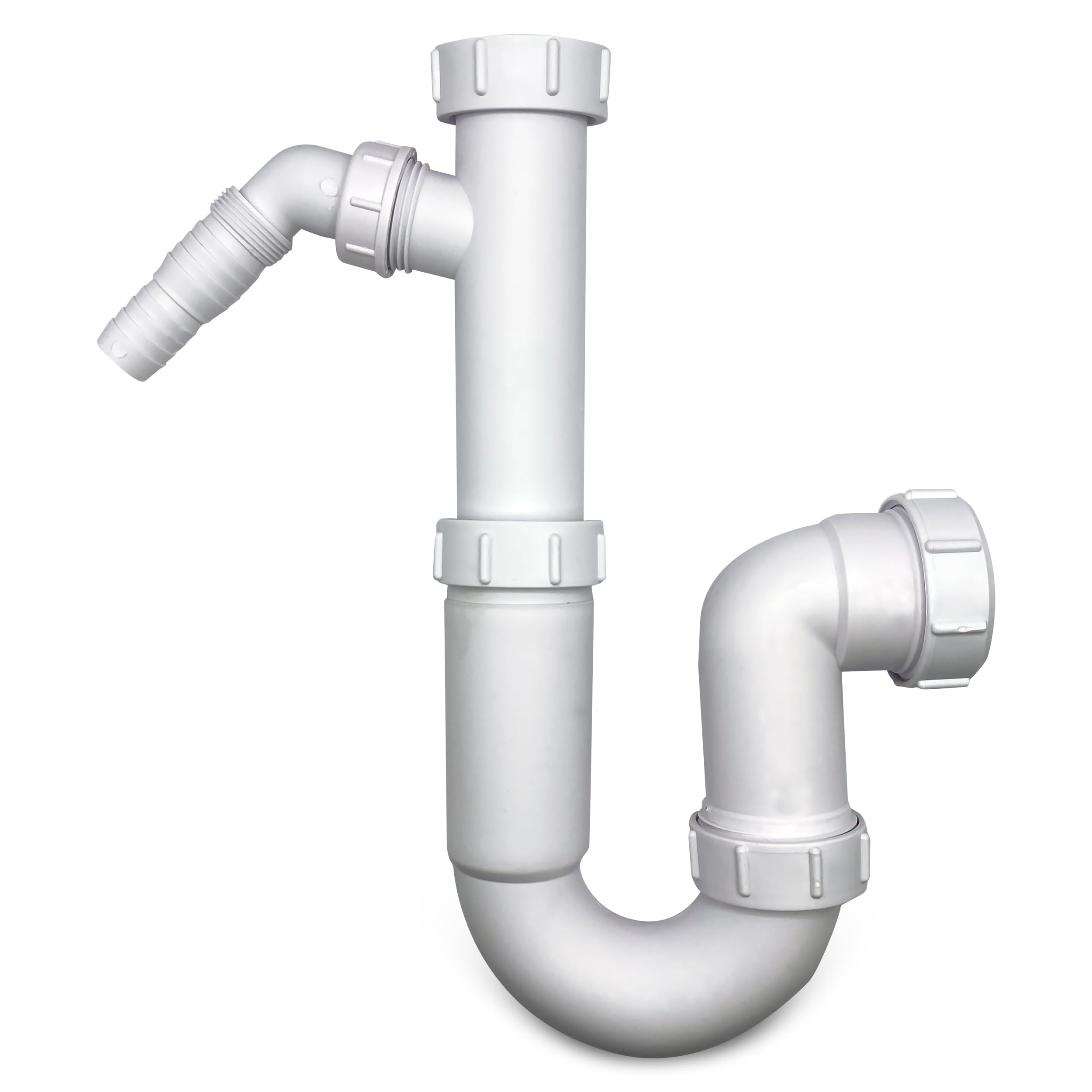 CranPlas CP112 | 40mm (1½″) P Trap with Appliance Spigot 100mm Seal | Adjustable High-Flow Waste Trap for Kitchen Sinks, Utility Basins & Appliances | Durable & Easy-Clean (Not for Bathroom Basins)