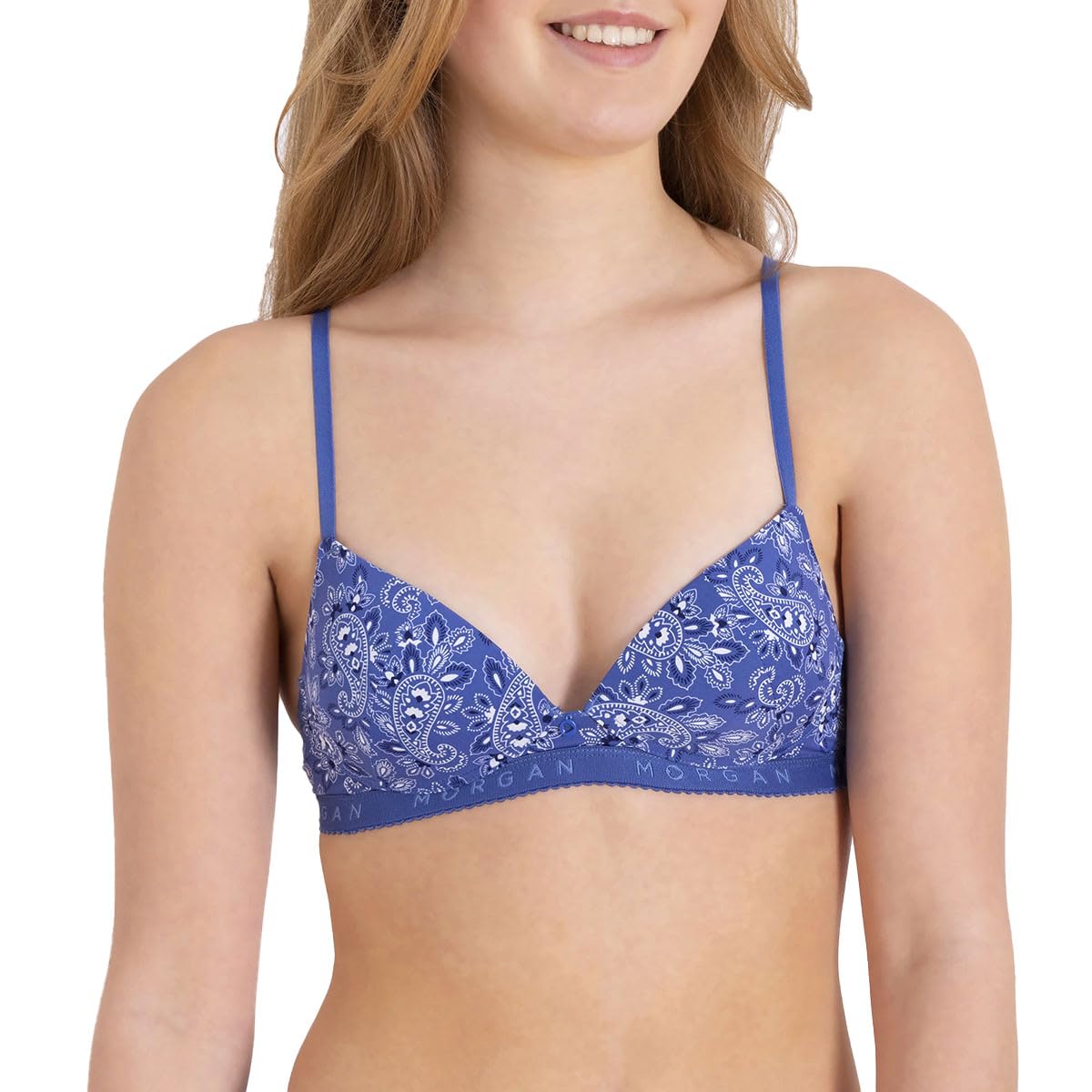 Morgan - Soutien-​Gorge sans Armatures Souple Gaby - Bleu - 85A - Femme