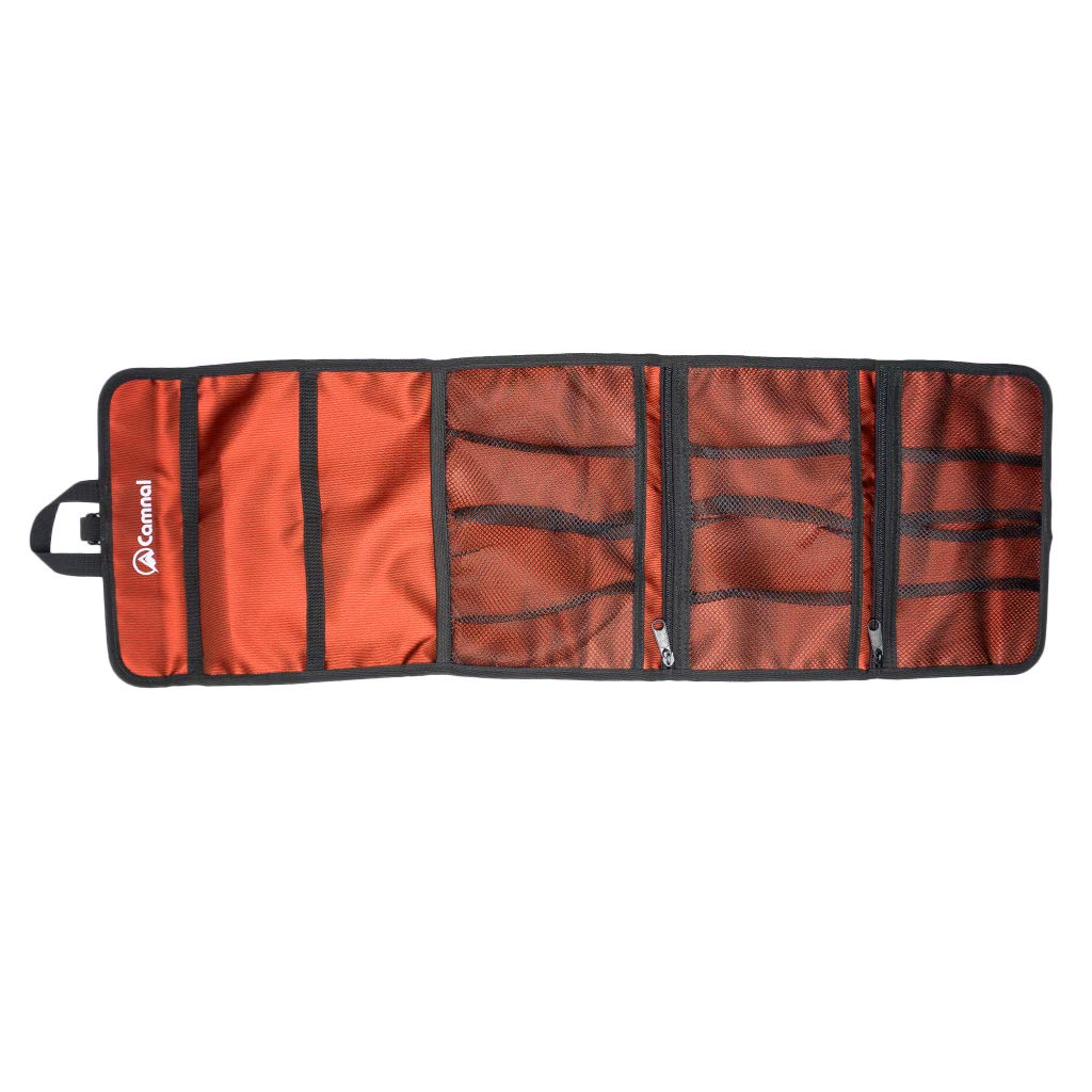 CUTICATE Sacca Porta Moschettone per Arrampicata su Roccia, Borsa per Roll-up per Ferramenta, Custodia per Appendere, Organizzare Gadget per Alpinismo Ascenden - Arancia