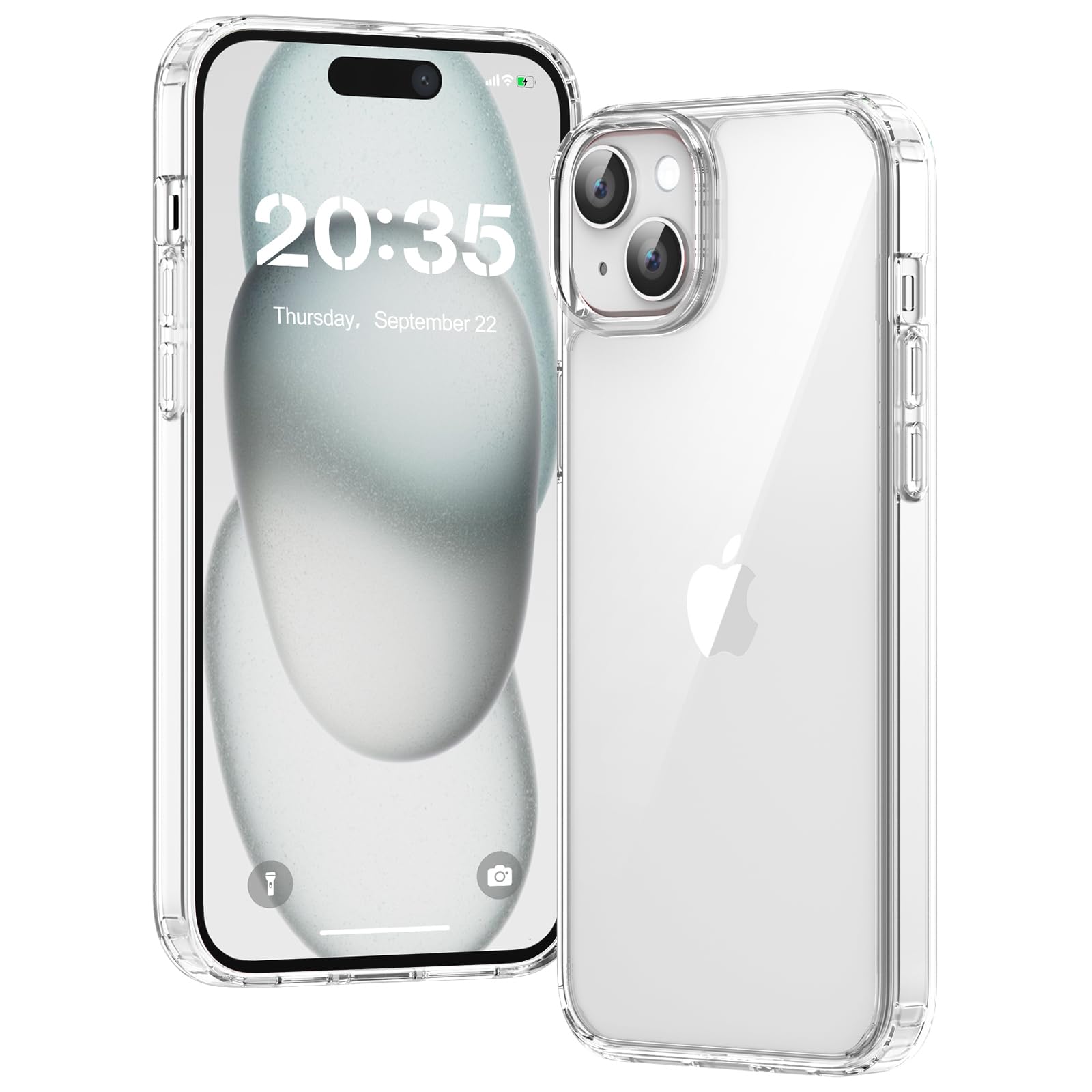 Voyahülle Transparent Kratzfeste Stoßfest Schutzhülle für iPhone