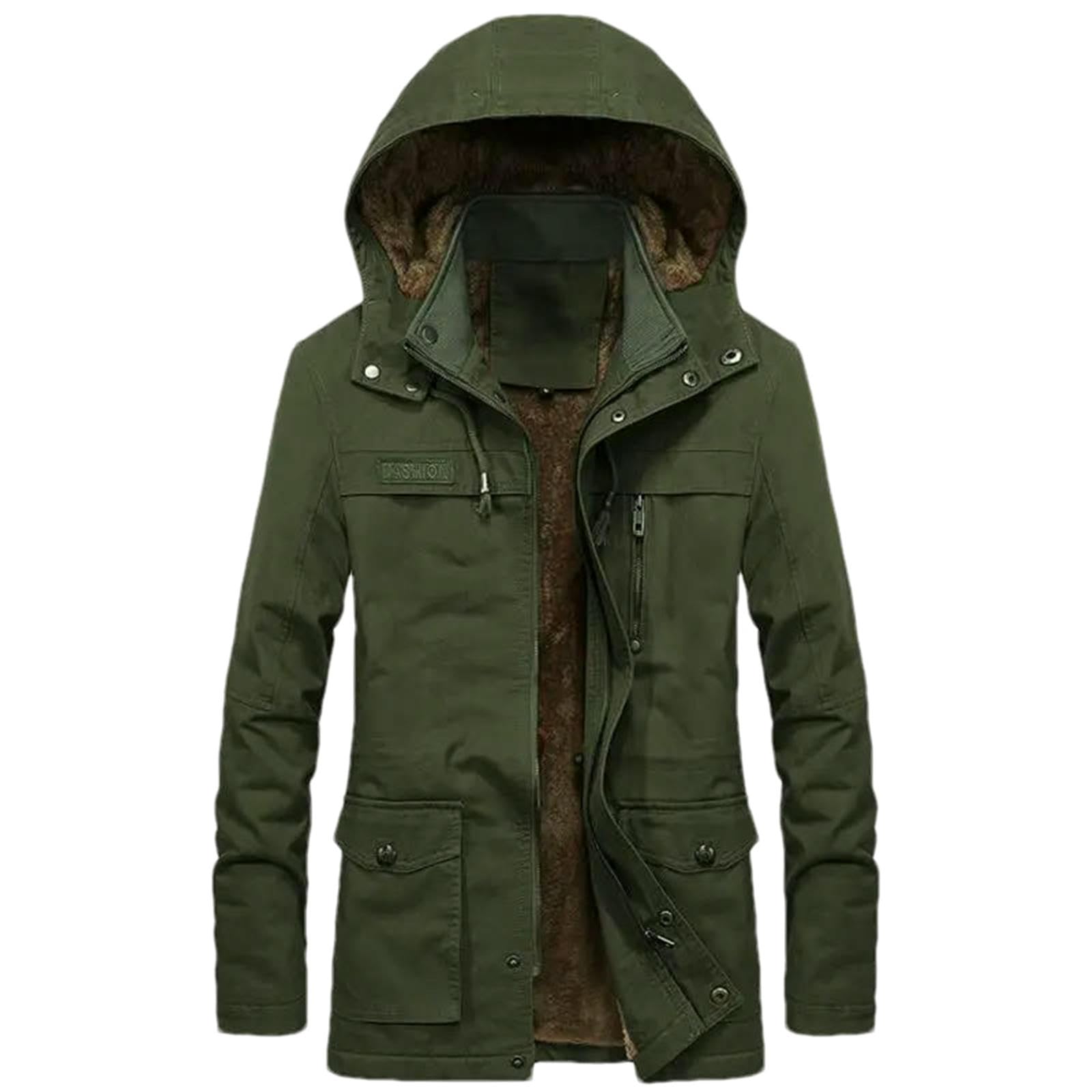 Chaqueta militar para hombre acolchada e ideal para combatir el frío del invierno con estilo 6