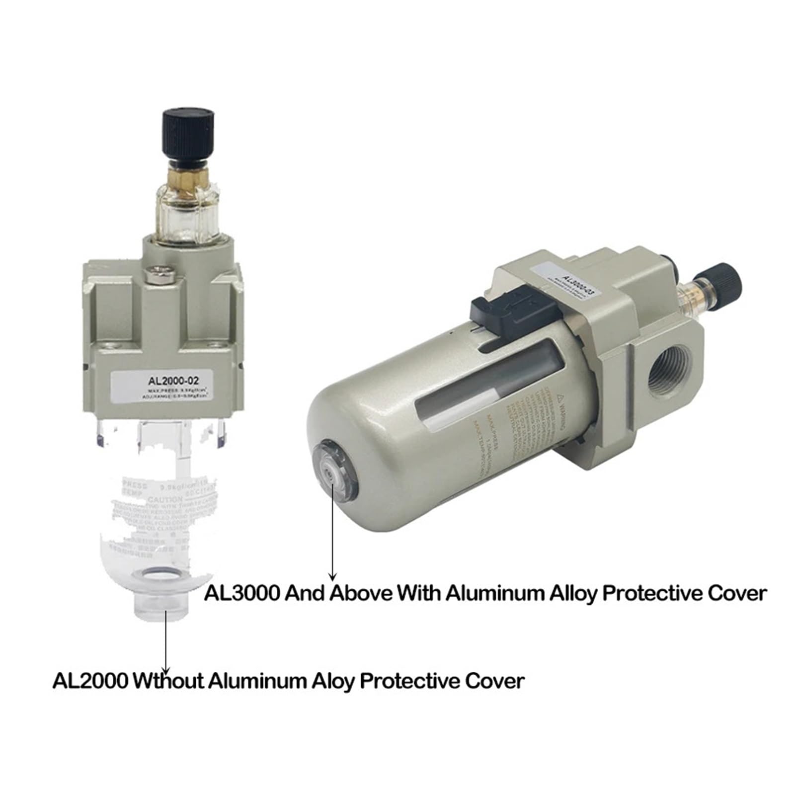 AL3000-03 urządzenie do uzdatniania powietrza do smarownicy pneumatycznej 3/8" Atomizacja serii AL 3000 1700 l/min