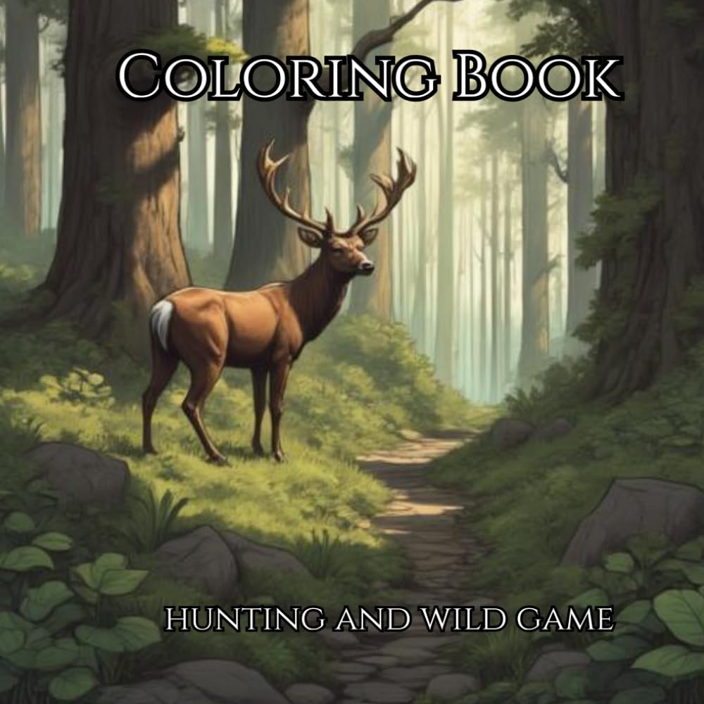Into the Wild: A Hunter’s Adult Coloring Adventure:: Relax and Unwind With Beautiful Pictures of the Backwoods