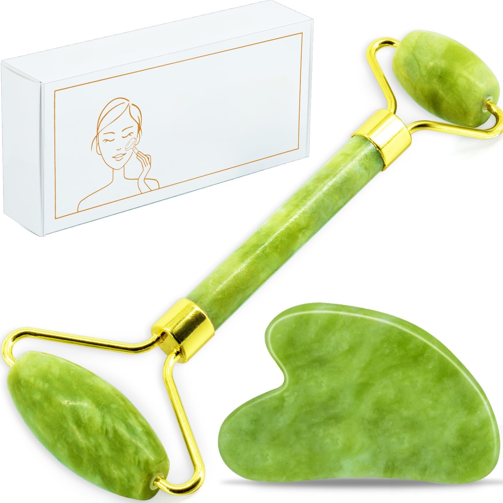 Jade Roller & Gua Sha Facial Tools
