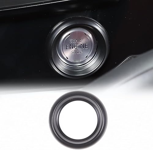 CHEAYAR Cubierta decorativa para el botón de arranque del motor del automóvil compatible con Chevrolet Corvette C8 Stingray 2020-2023, cubierta de