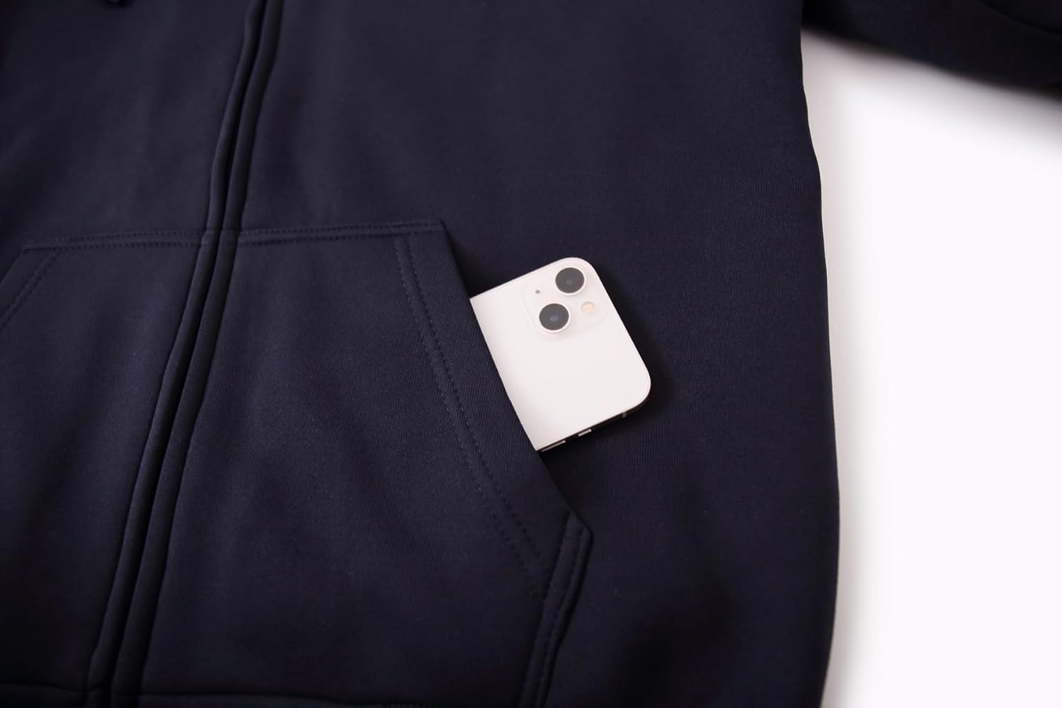 Facitisu Heavyweight Sherpa Lined Fleece Hoodie Sweatshirts for Men Winter Zip Plus Size Jacket - Image 5