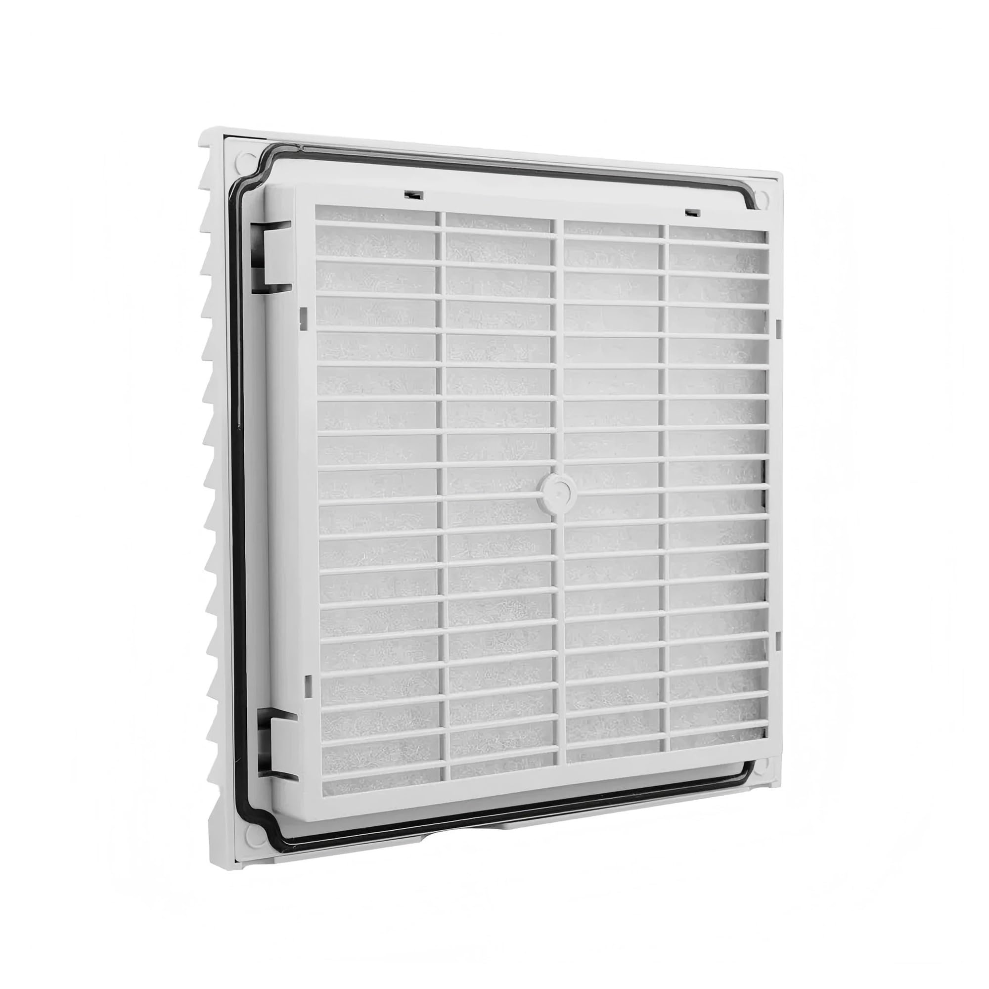 Jjkkozvqf One Color 204 * 204Mm Air Filter Panel Compact Axial Flow Fan Filter Unit For Electrical Enclosure Fk3323