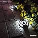 SIEDiNLAR Solar Deck Lights Driveway Dock LED Light Solar Powered Outdoor Waterproof Road Markers for Step Sidewalk Stair Garden Ground Pathway Yard 4 Pack (White)