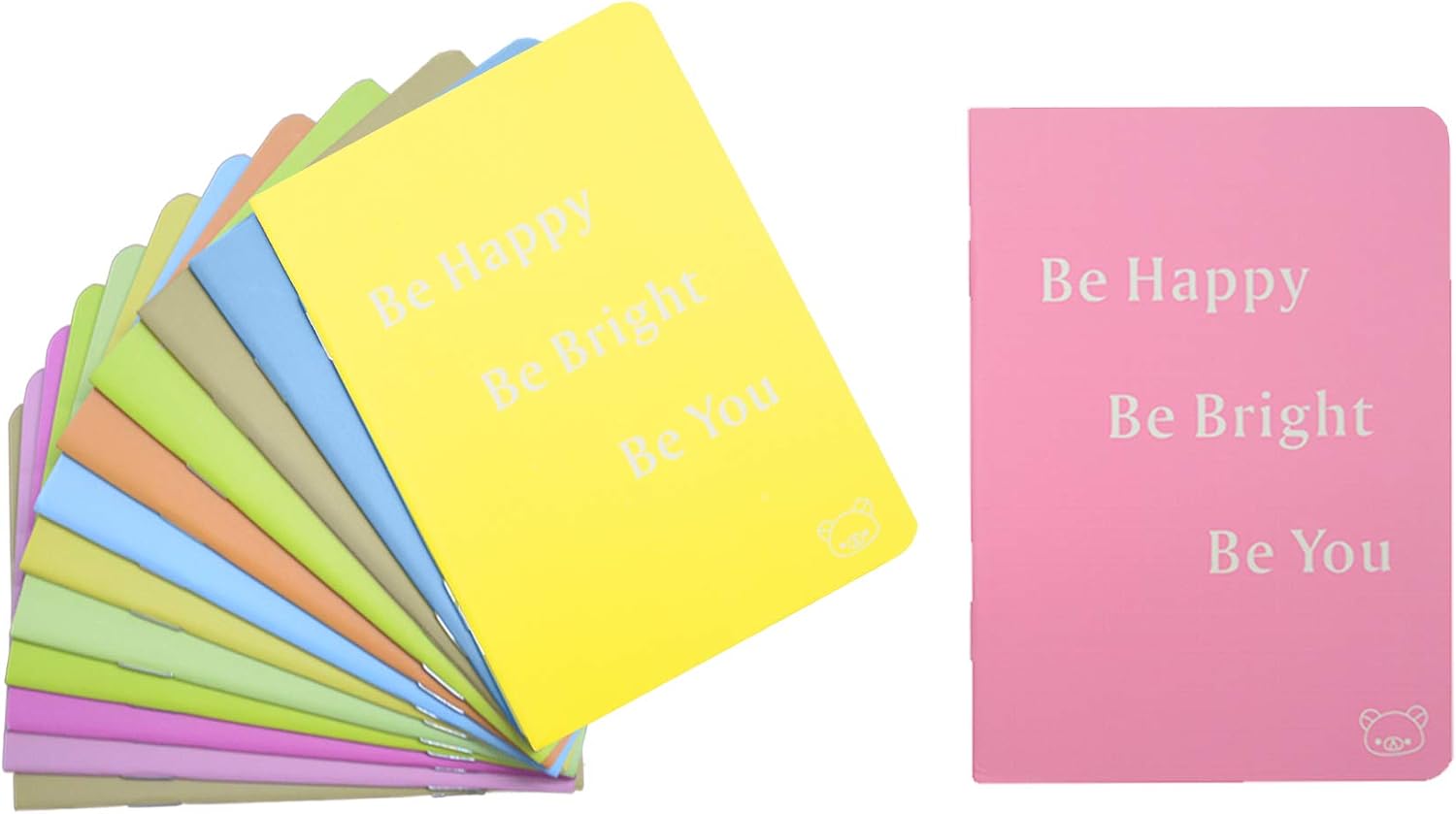 24 Pcs 4.9 Inch x 3.5 Inch Pocket Notebook 24 Sheets (48 Pages) 7mm College Ruled 70 Gsm Paper(24)