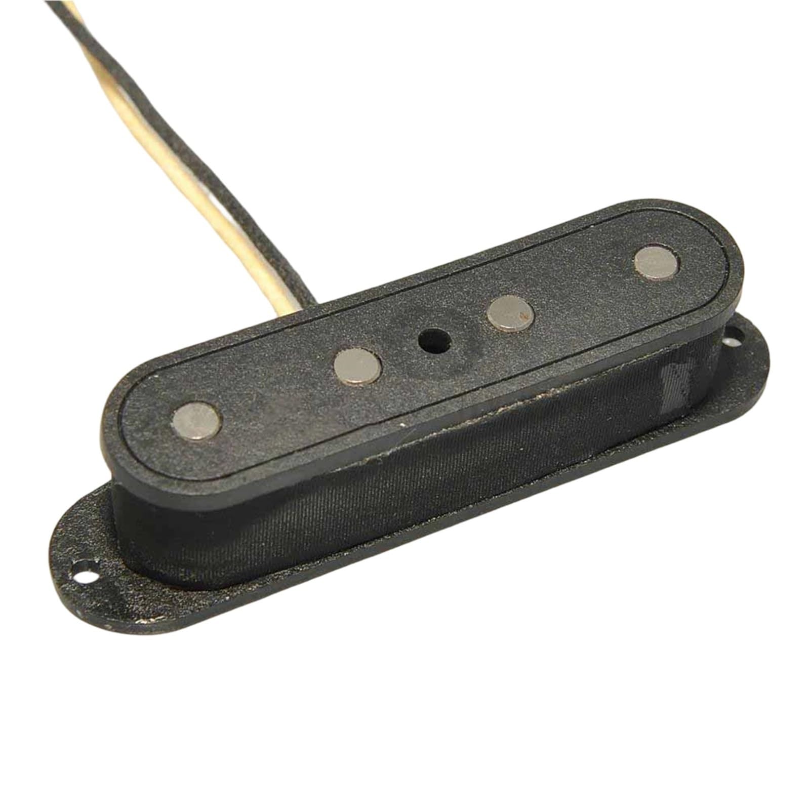 Pastillas De Guitarra Eléctrica Pastilla De Bobina Simple Para Bajo TL De 4 Cuerdas | Bobina de fibra magnética Alnico 5 para bajo TL negro