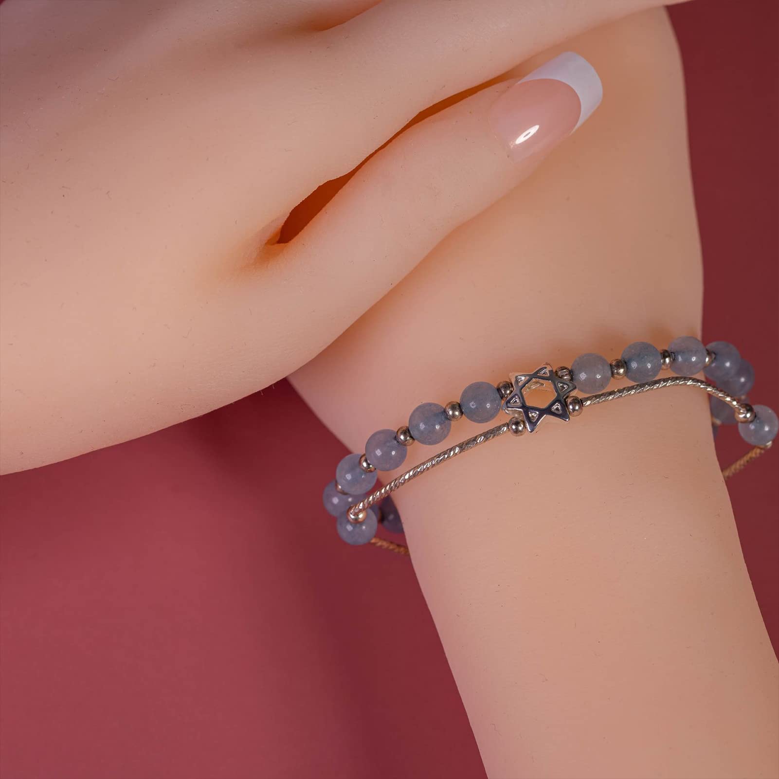 Mano in Silicone con Scheletro Femminile Visualizza Manichino Modello Morbido Gioielli Anello Guanto Braccialetto Braccialetto Tatuaggio,Pelle,Single