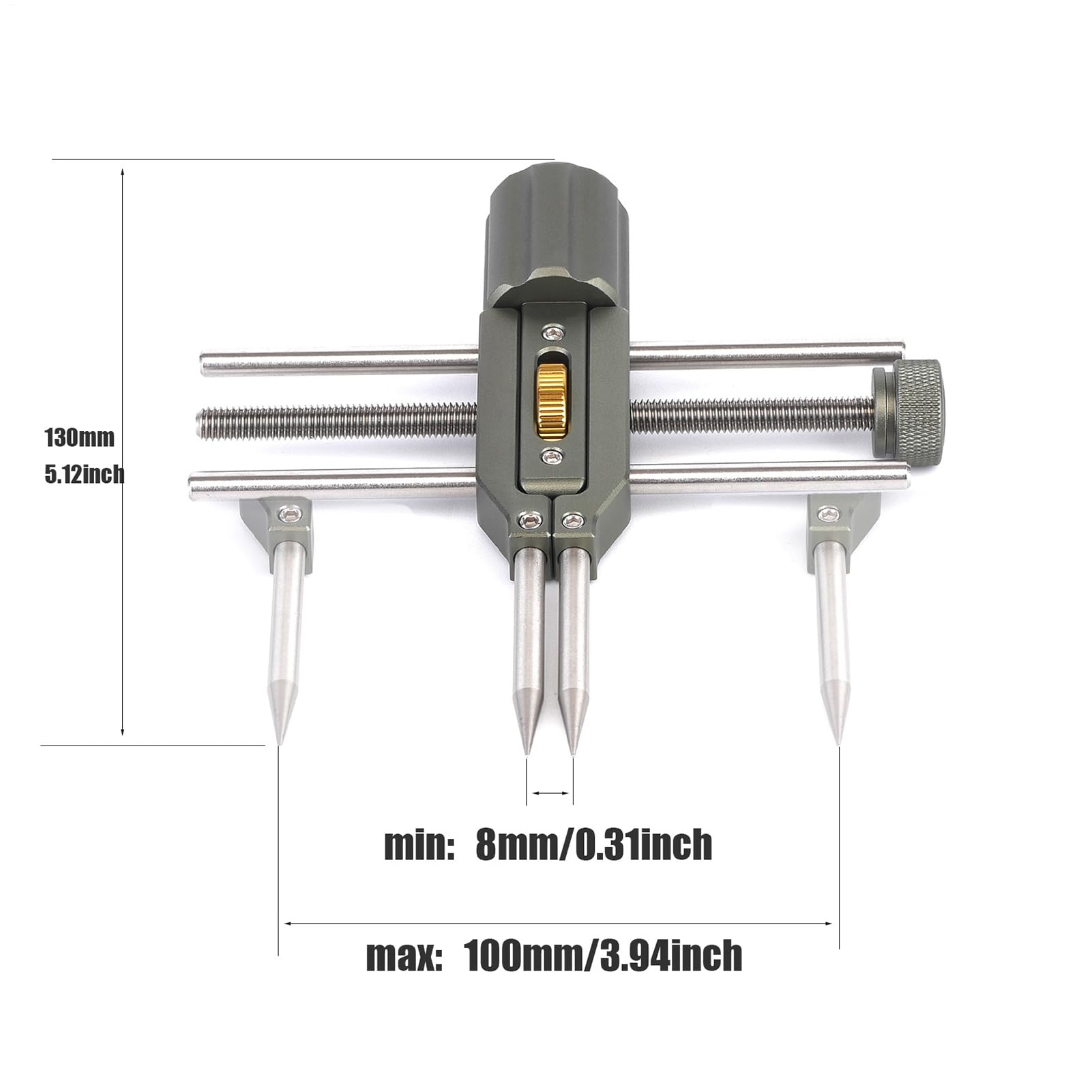 Zestaw do Naprawy Aparatów Rozdzielacz elementów optycznych do lustrzanek | Regulowana szerokość 8-100 mm do kalibracji Dla początkujących i zaawansowanych, do naprawy okularów, zegarków