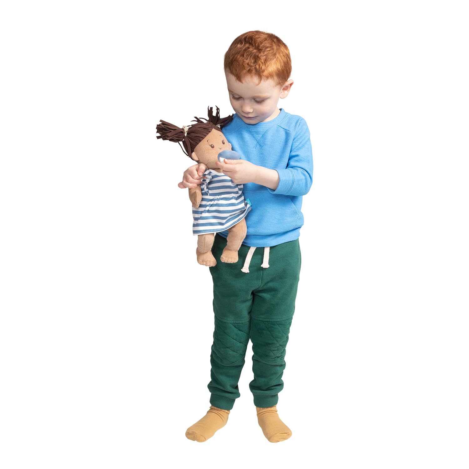 Poupée Baby Stella Garçon – Manhattan Toy – Poupée Câline 15 Pouces Avec Tétine Magnétique Et Couche Amovible – Dès 12 Mois