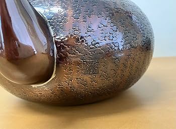 煎茶道具　白銅いぶし銀　棗型湯沸し　約412g　M　R7128 煎茶道具 白銅いぶし銀 棗型湯沸し 約412g M R7128