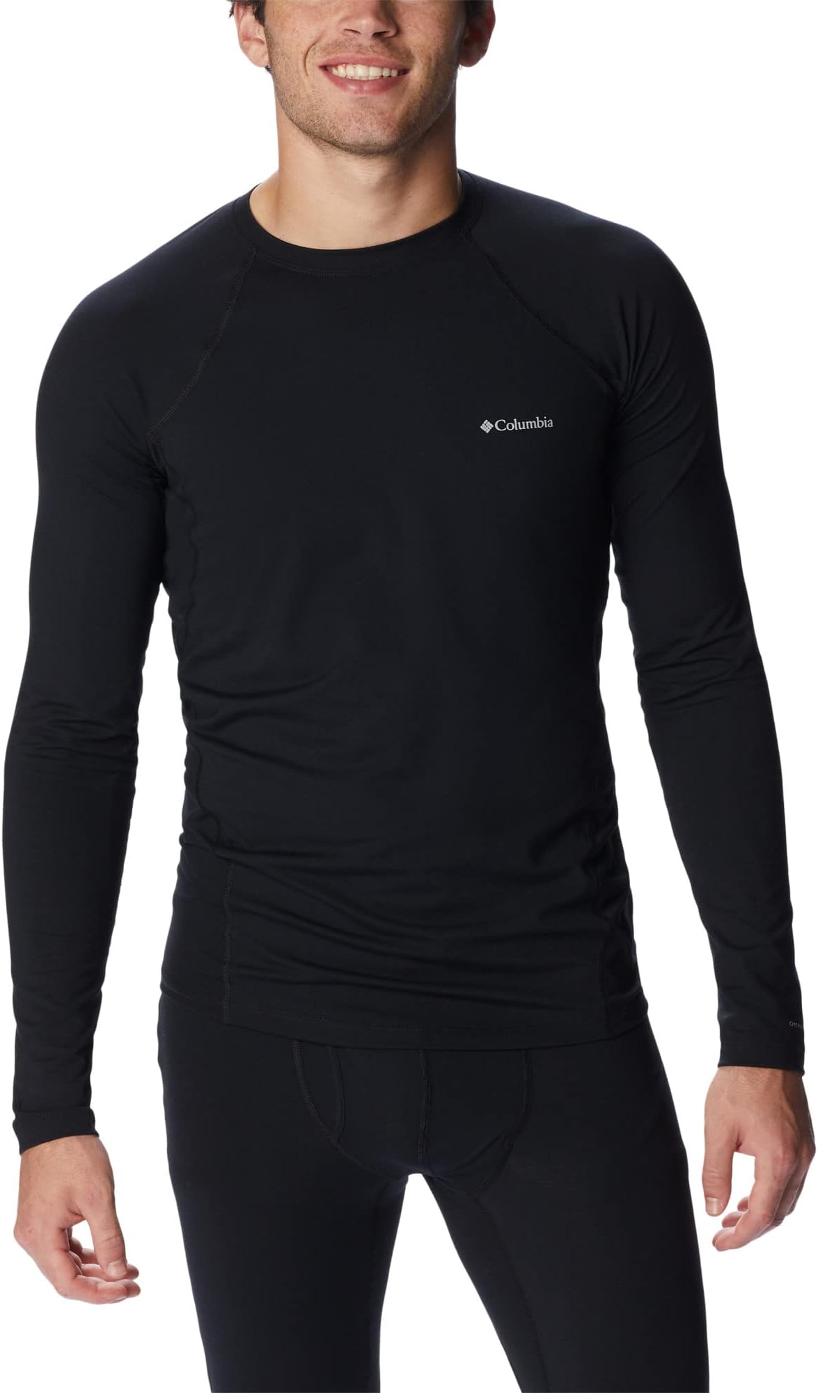 Men's Midweight Stretch Long Sleeve Top Base Layer Top