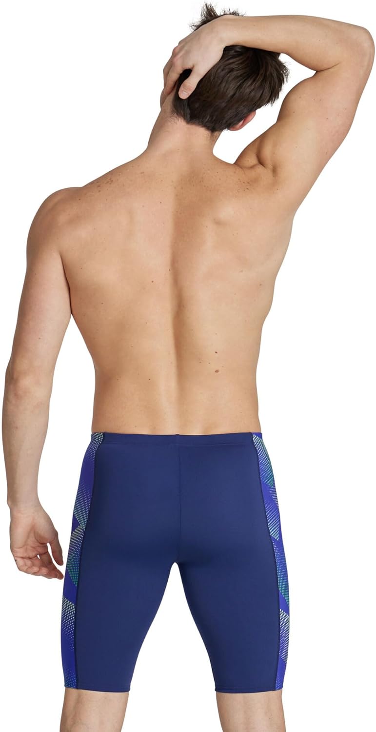 Arena Mens Performance Halftone Team Print Swim Jammer Intensive Training Bathing Suit - Image 2