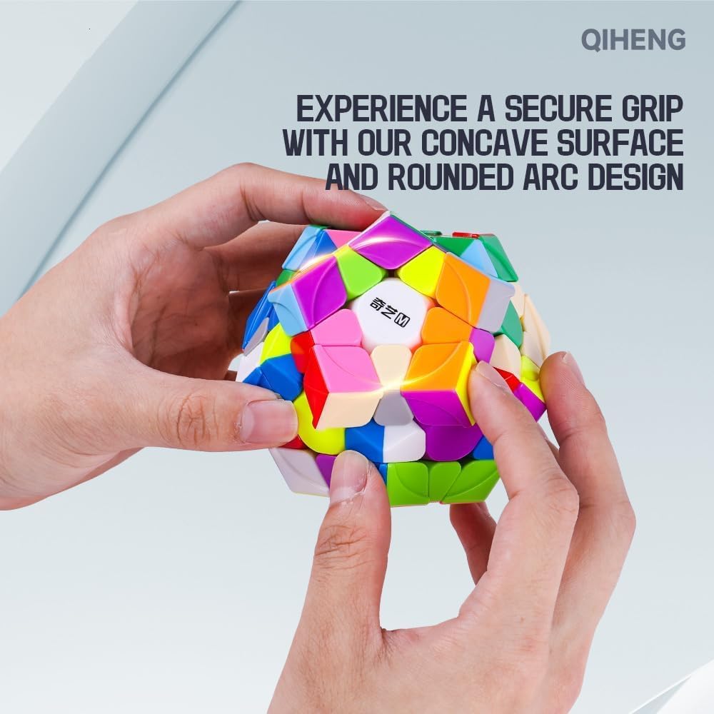 Bukefuno QY Toys Megaminx QiHeng S2 M Magnetic 3x3 Cube Stickerless Magic Dodecahedron QiHeng V2 M Magnetic 3x3x3 Pentagonal 2024 Puzzle Cube Speed