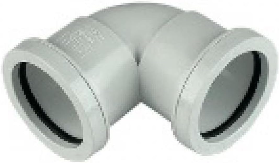 FLOPLAST 40mm White Pushfit Waste Pipe Knuckle - Bag of 2