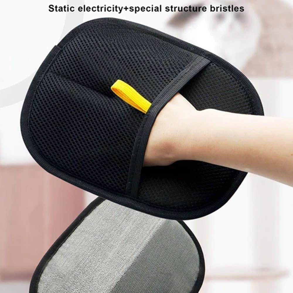 Yomi Tierhaarentferner Handschuh, Elektrostatische Tierhaarentfernungshandschuhe, Wiederverwendbare Katzen- und Hundehaarentferner, für Couch, Möbel, Teppich, Autositz (3 Stück