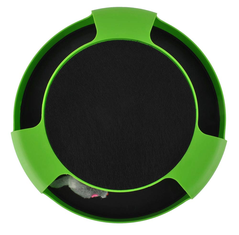 ISO TRADE Pielęgnacja paznokci dla kotów Cat Toy Catch The Mouse Plastic Plush Scratching Plate Entertainment # 5404