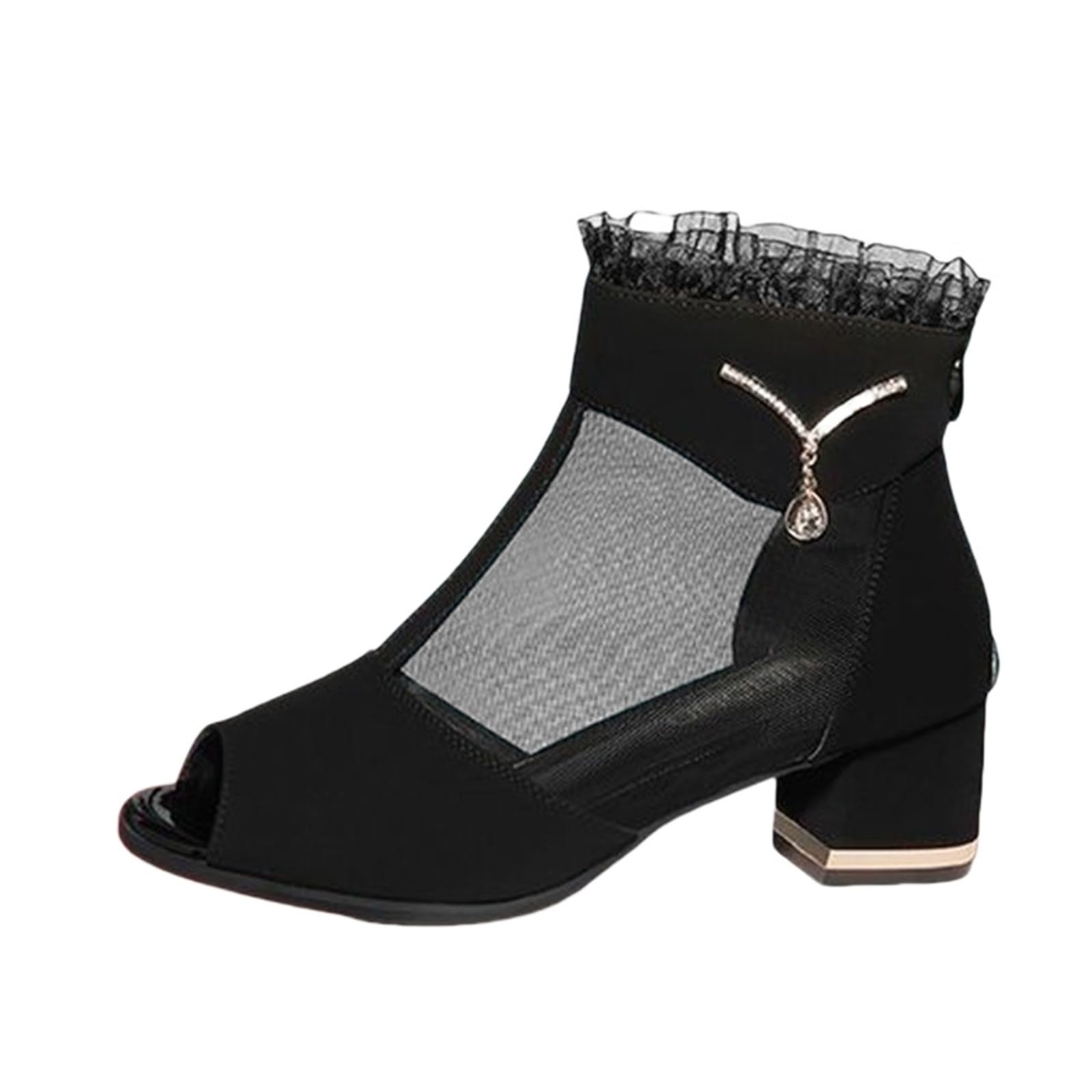 Sandali Donna Zeppa Zeppe Estive Bianhi Eleganti Fashion Casual Sandals Round Slipon Shoes Toe Breathable Sandali Comodi Donna Punta Chiusa