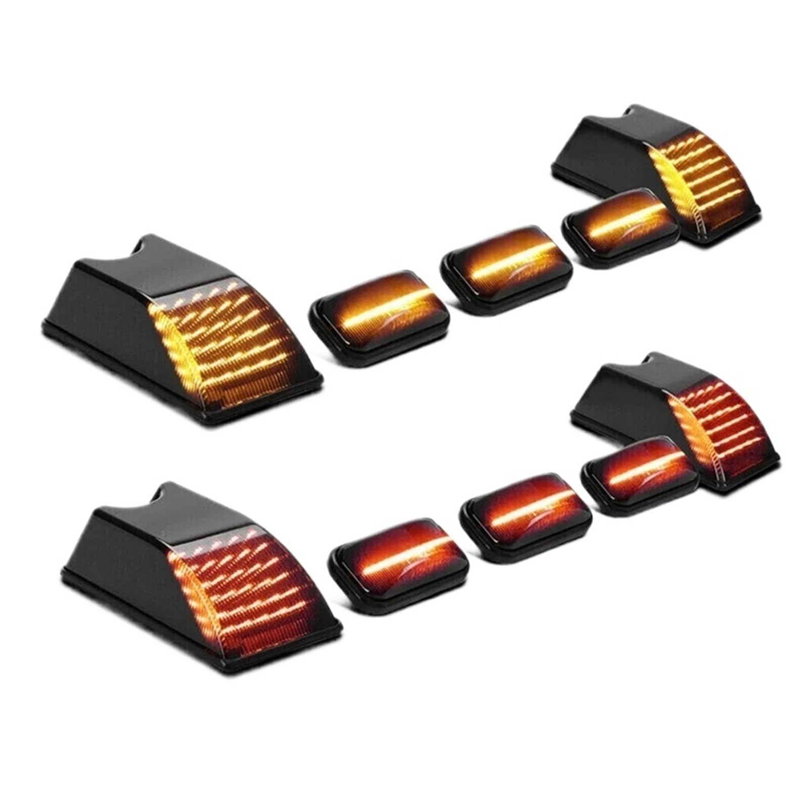 Faro Posteriore Per Hummer H2 Cabina Sul Tetto Luce Di Ingombro Indicatore Laterale Indicatori Direzione Luci Pannello Porta Coda Fendinebbia Fari Posteriori Auto(10*Front Rear)
