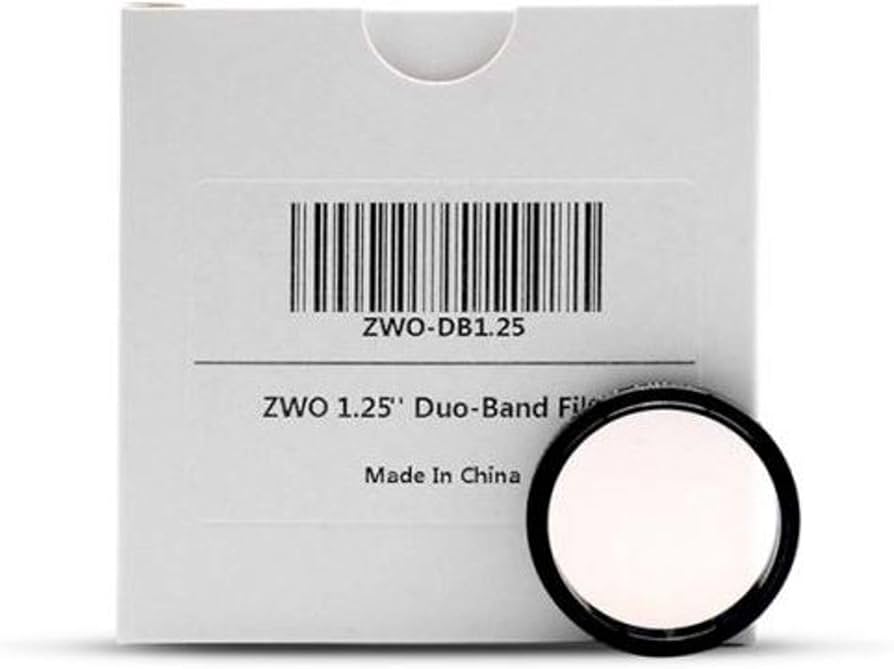 Amazon | ZWO デュオバンドフィルター (1.25インチ) | ZWO | 望遠鏡用 Amazon | ZWO デュオバンドフィルター (1.25インチ) | ZWO | 望遠鏡用