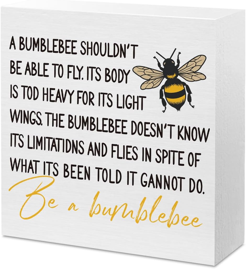 Bumble Bee Decor for Home Summer Decorations for Home Table Honey Bee Bumble Kitchen Decor Gifts for Women Decorations for Office Shelf Desk