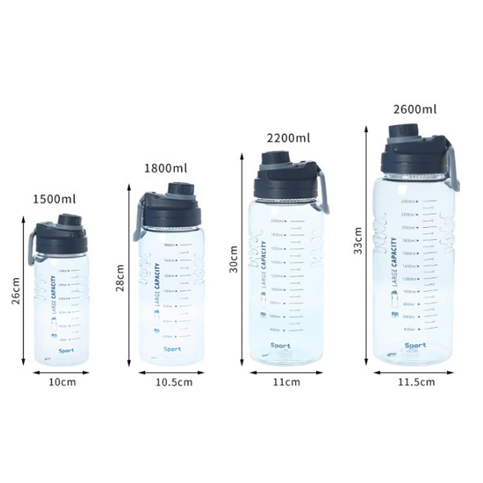Amazon.com: CAPIJIONG 1800ml Summer Super Capacity Water Cup Cold 