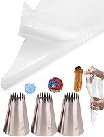 Vista 10 de Herramientas de flores de glaseado con 7 puntas de tubería de flores, 4 uñas de flores para decoración de pasteles, 2 rosas de flor Lifte, crea