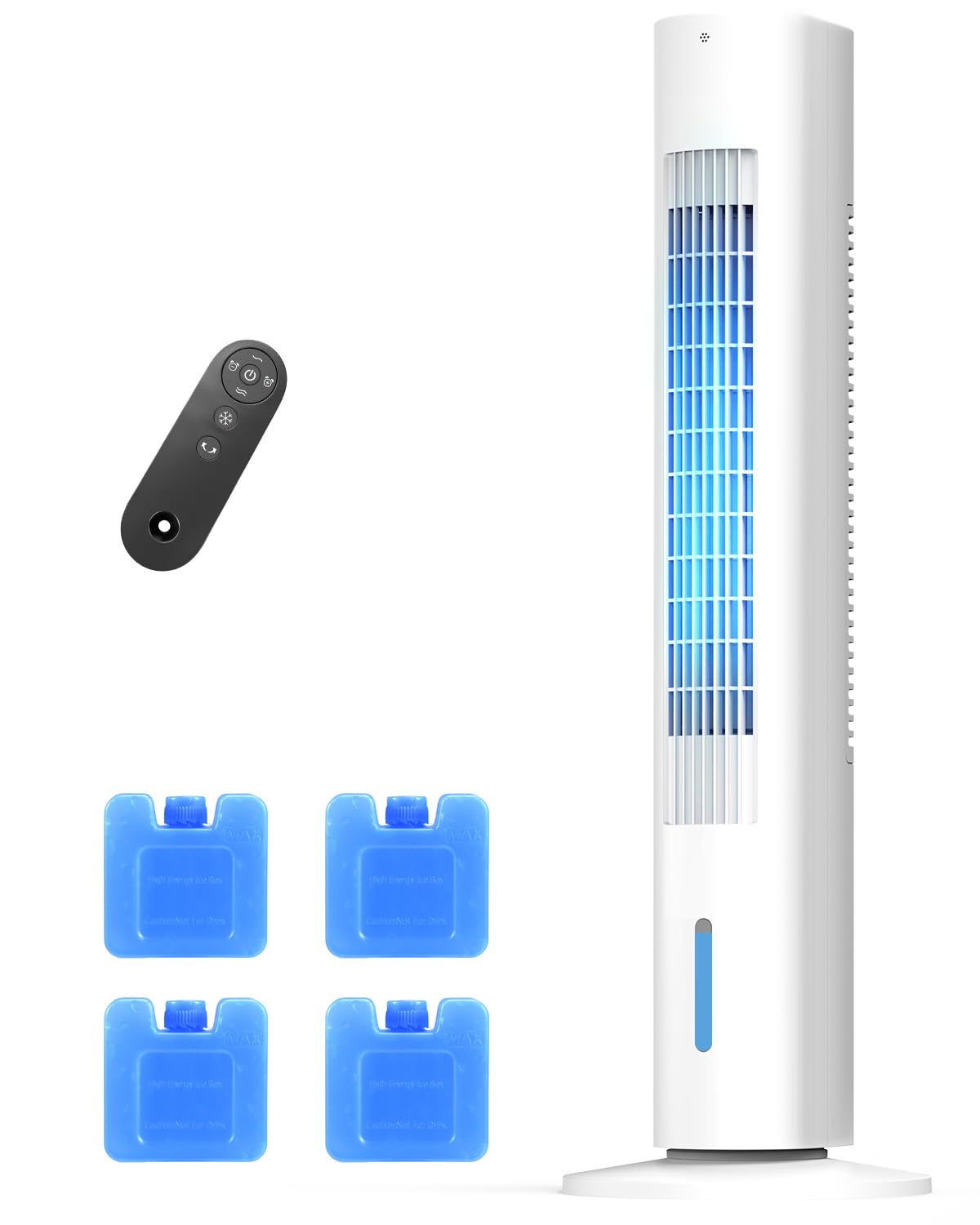 35 inch evaporative air cooler, 3-in-1 quiet portable air conditioners windowless with 3 speed, ac unit for bedroom office,  not tested