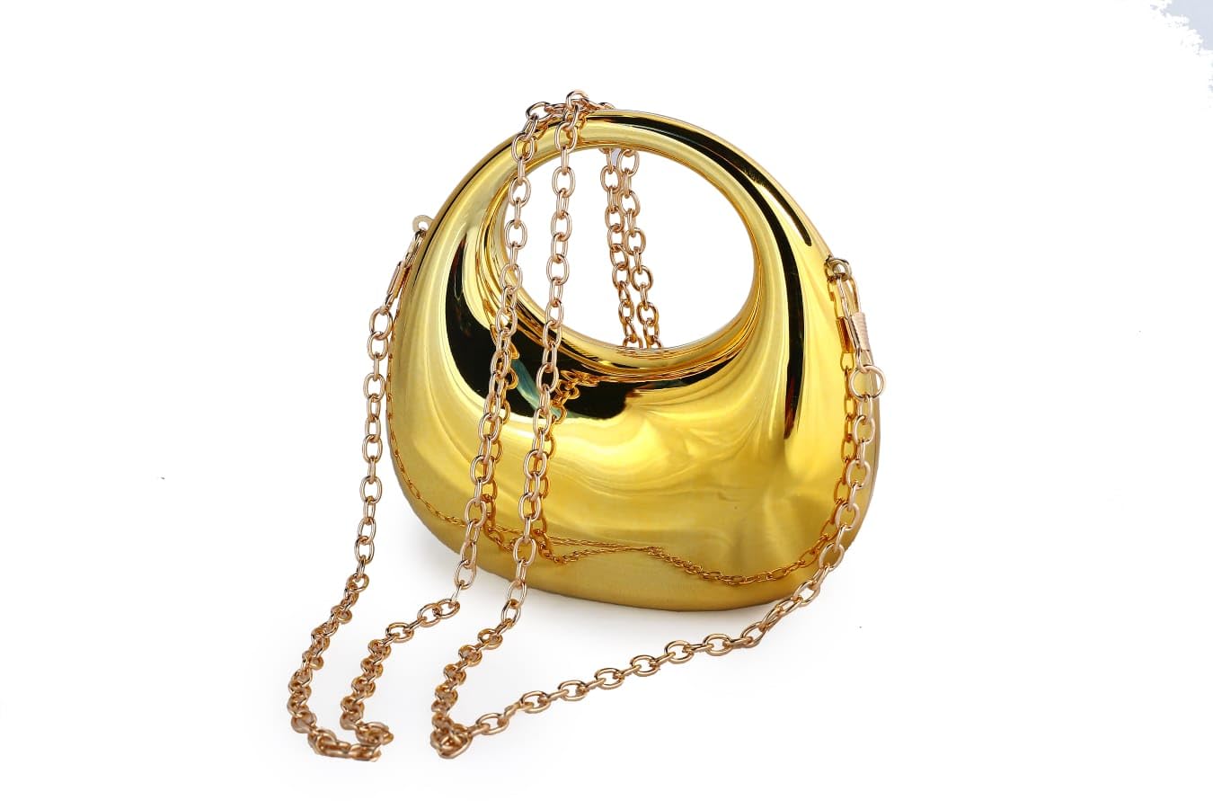 Molten Moon Bag Clutch with Chain Strap for Women