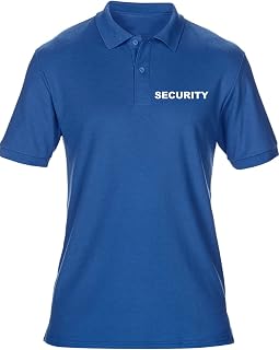 Embroidered Security Workwear Mens Polo T-Shirt 6 Colours (S-5XL)