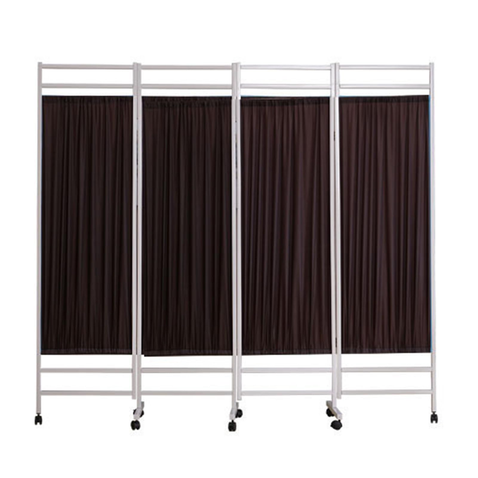 Paravent intérieur pliable et modulable | Clôture temporaire enroulable noire 4 pièces