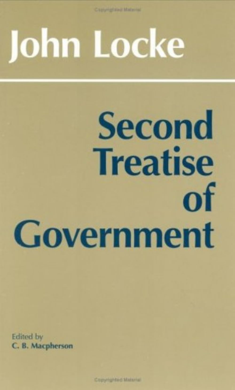 Buy Second Treatise of Government (Hackett Classics) — BookShops.in