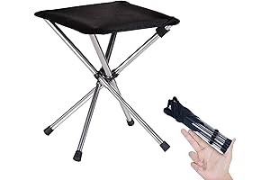 Camping Collapsible Chairs 13.8", Compact Folding Stool Perfect for Hiking Travel Beach