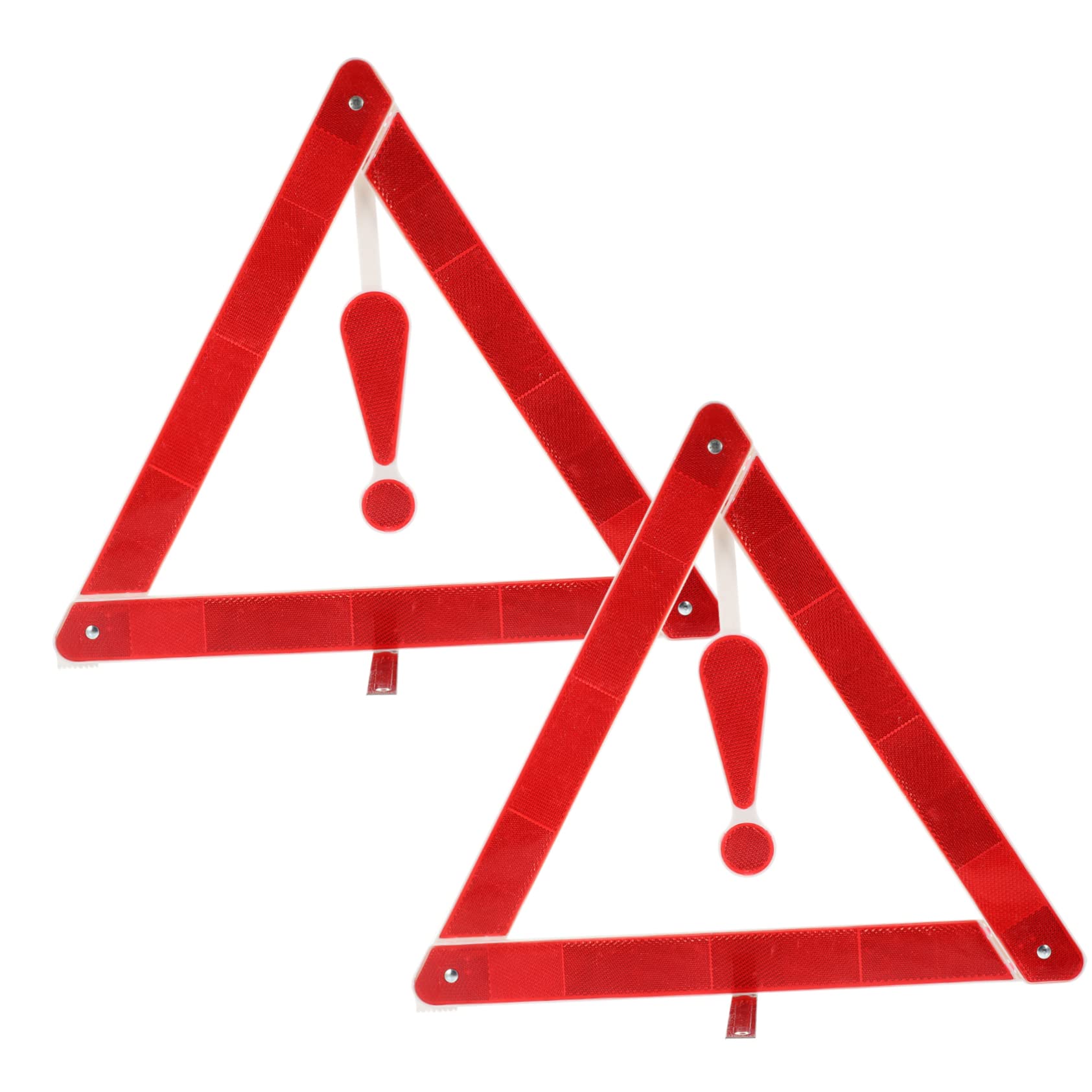 GRIRIW Pcs Car Warning Sign Triangle Road Safety Kit Portable Reflective Triangle Safety Sign