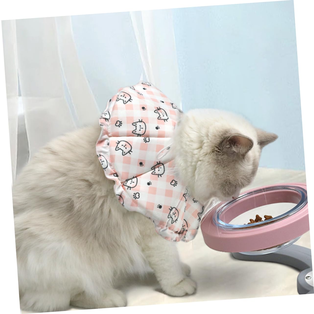 Yardwe Collar Ajustable para Lamer Gatos 2 Unidades Cómodo para El Cuello De Tu Mascota.