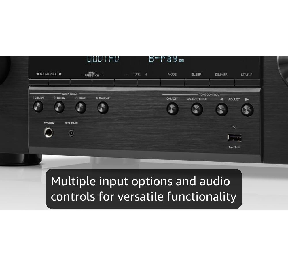 Amazon.com: Denon AVR-S570BT AV Receiver 5.2 Channel 8K Ultra HD