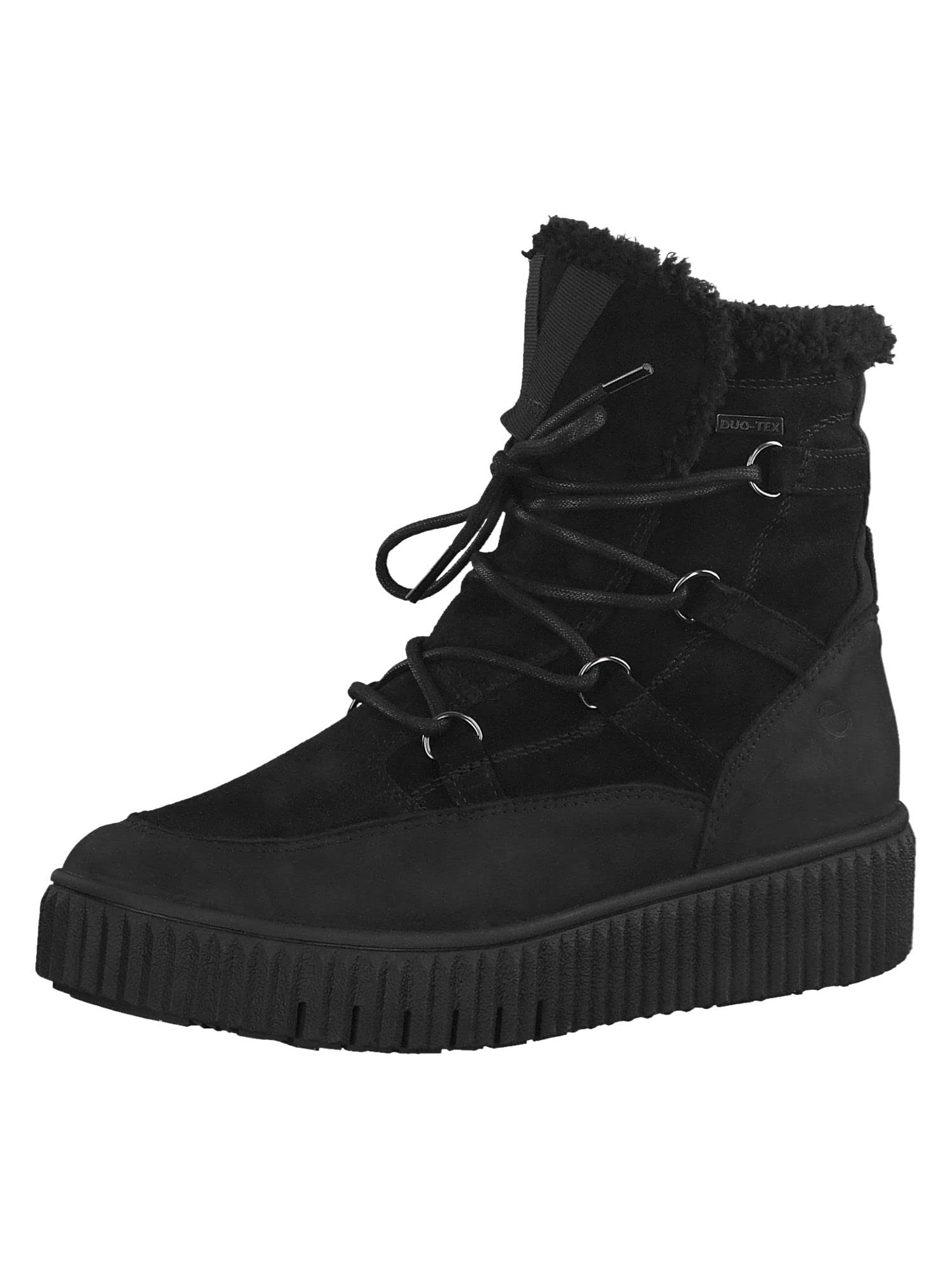Tamaris Women's 1-1-26816-37 Half Length Boots, Plain black, 5 UK