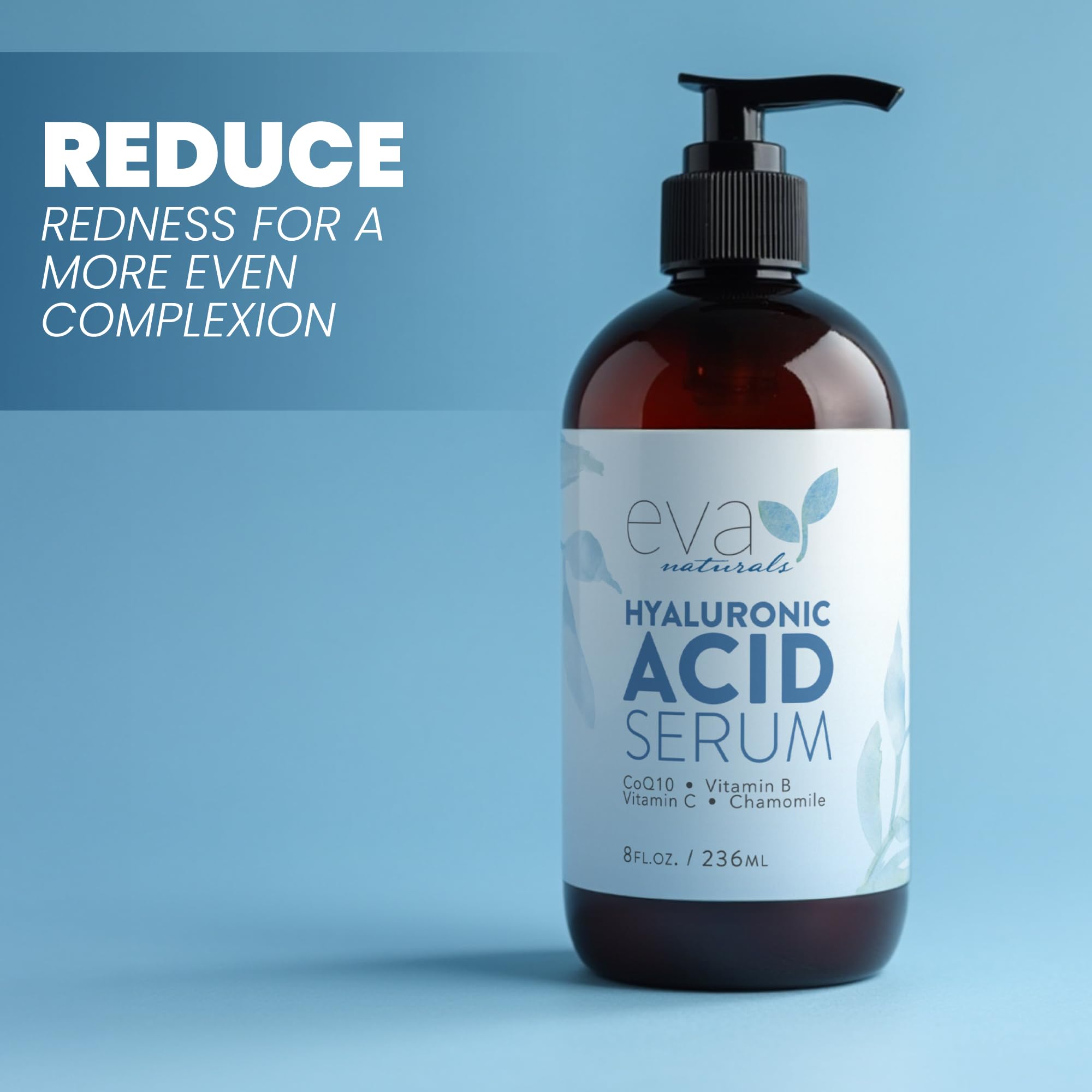 Eva Naturals Hyaluronic Acid Facial Serum – Hydrating Anti-Aging Skin Care