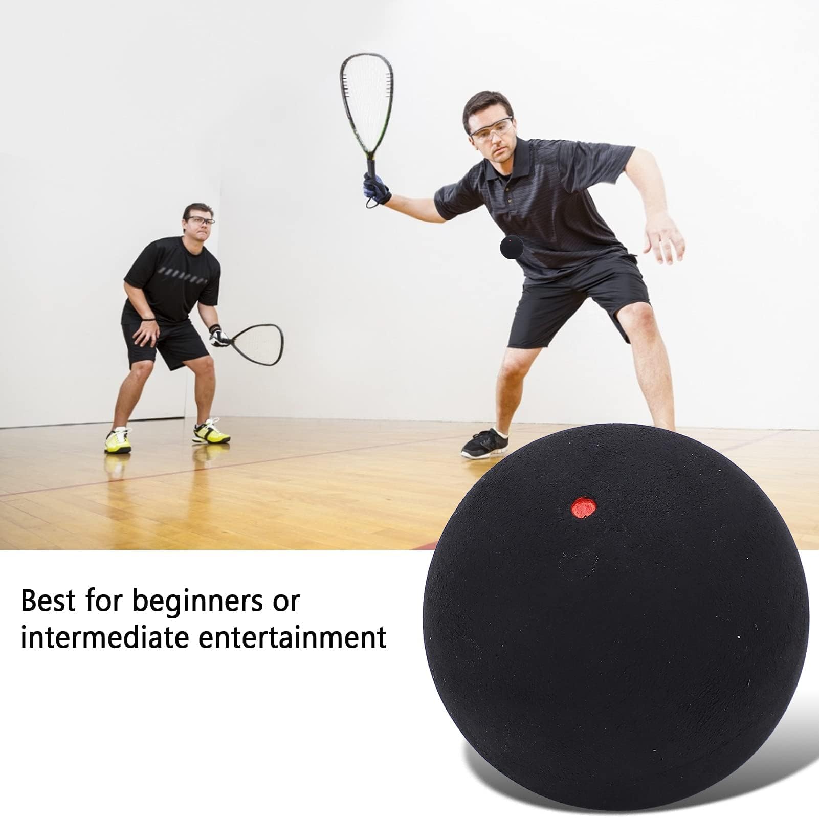 Agatige Pelota de Squash de 37 mm para Principiantes Entrenamiento Competición