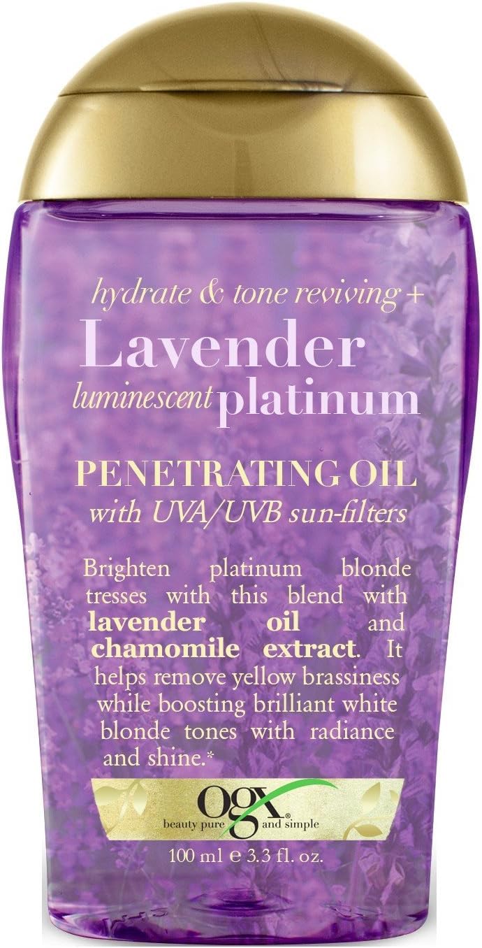 Ogx Lavender Platinum Penetrating Oil 3.3 Ounce (100ml) (6 Pack)