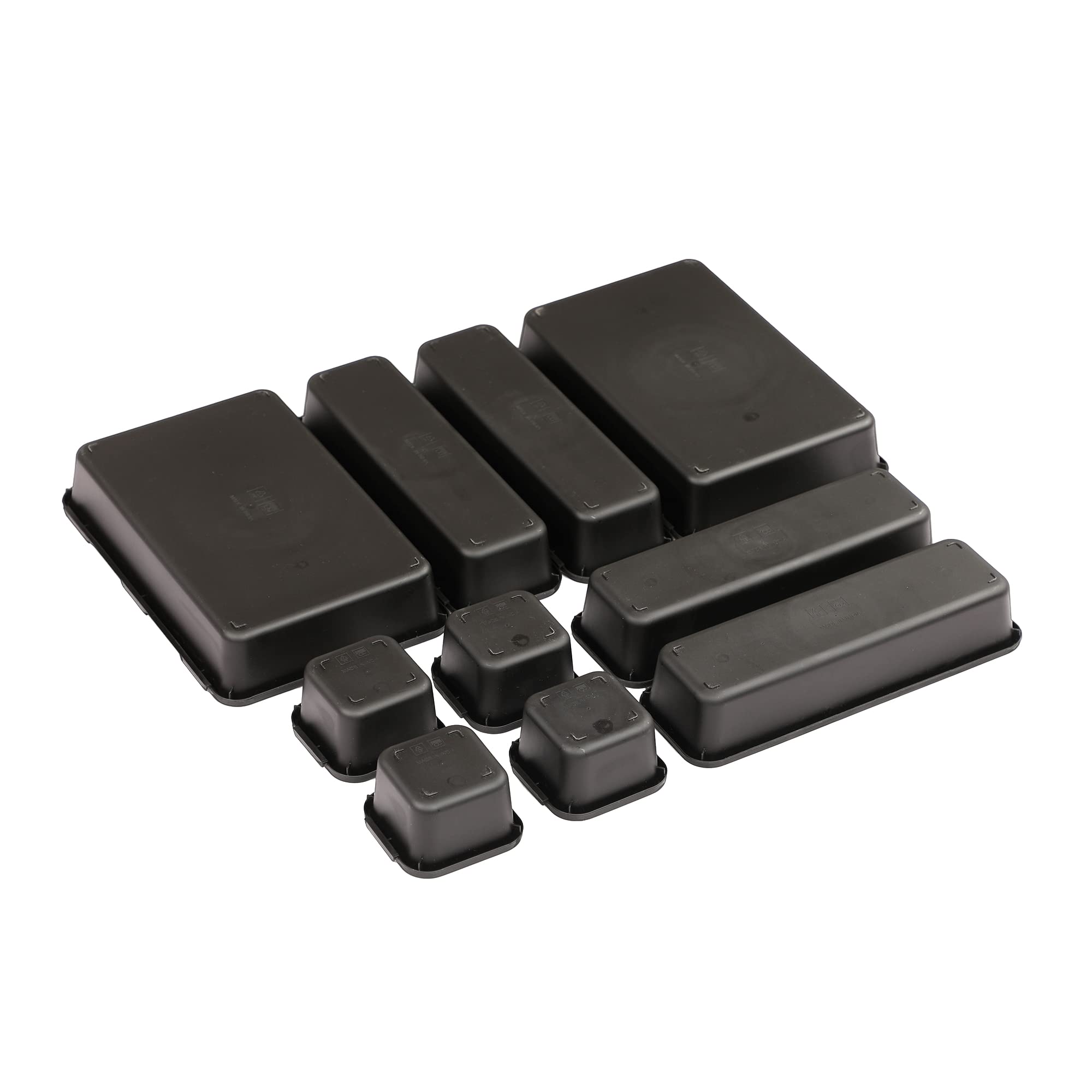 Cutting EDGE Interlocking Drawer Organizer (Set of 10, Black) 4
