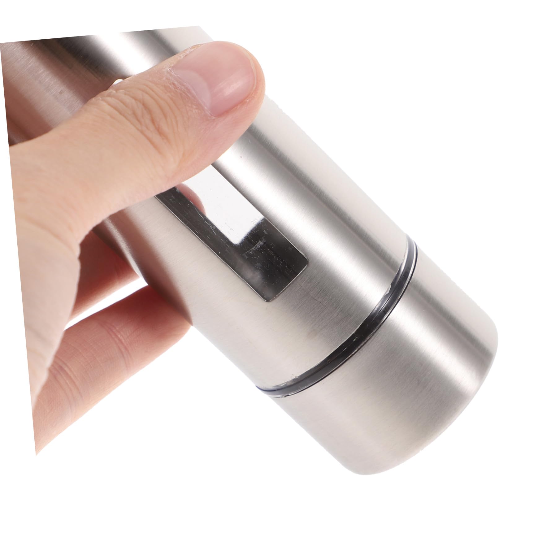 Cabilock Juego de 4 Botellas de Condimentos de Acero Inoxidable Diseño Extraíble y Transparente, Fácil de Verter, Adecuado para Cocina y Hogar en Color Plata