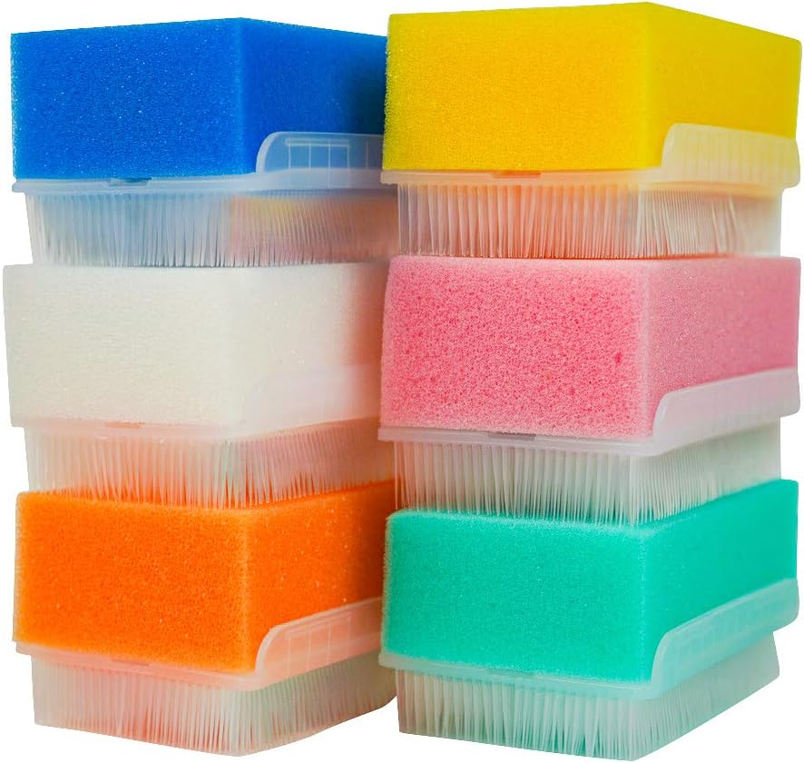 bA1 Sensory Brush for Autism (6 Pack) - Wilbarger Therapy OT Therapressure Brush - Medical Grade Sterile Sponge Scrub Bristle Brush - Sensory Toys for Autistic Children