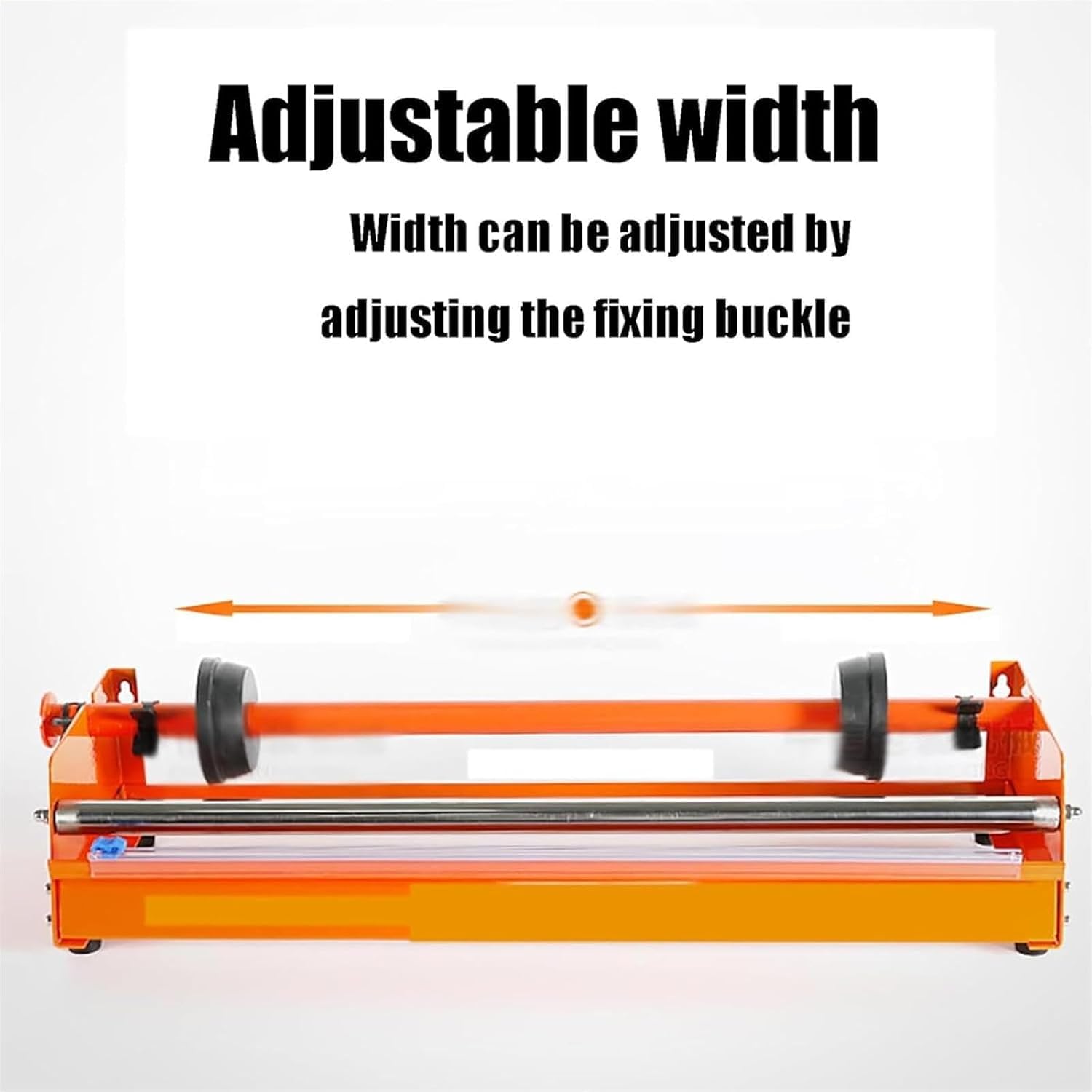 Avvolgitrice Manuale per Film Estensibile, Dispenser per Film Estensibile, con Guida Scorrevole, Larghezza Regolabile, Larghezza Massima del Film 500 Mm, Dispenser per Film Estensibile