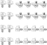 YoniYa 120 Pernos de Soporte Estanteria Armario 5mm Soportes de Estantería Alfileres para Estantes Pin Soporte Balda ara Estantes Armario Gabinete Casillero Guardarropa con Caja de Plástico