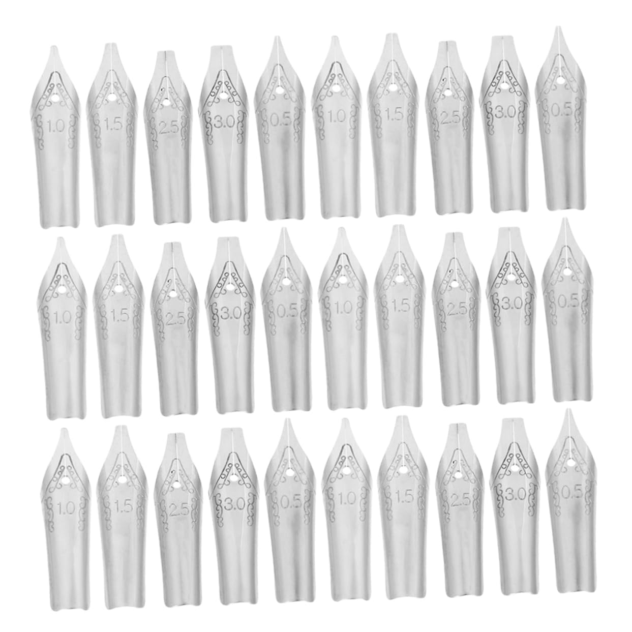ARTIBETTER 60pcs Replacement Pen Nibs for Fountain Pen Stainless Steel Nibs for Calligraphy Writing and Signing Includes to Easy Installation for Artists and Students